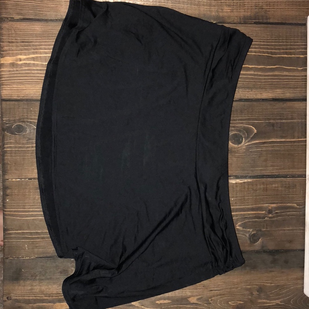 Lands End black swim skirt